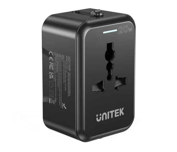 UNITEK Ładowarka podróżna EU/US/UK/AUS PD 20 W P1120ABK01 - 1337795 - zdjęcie 3